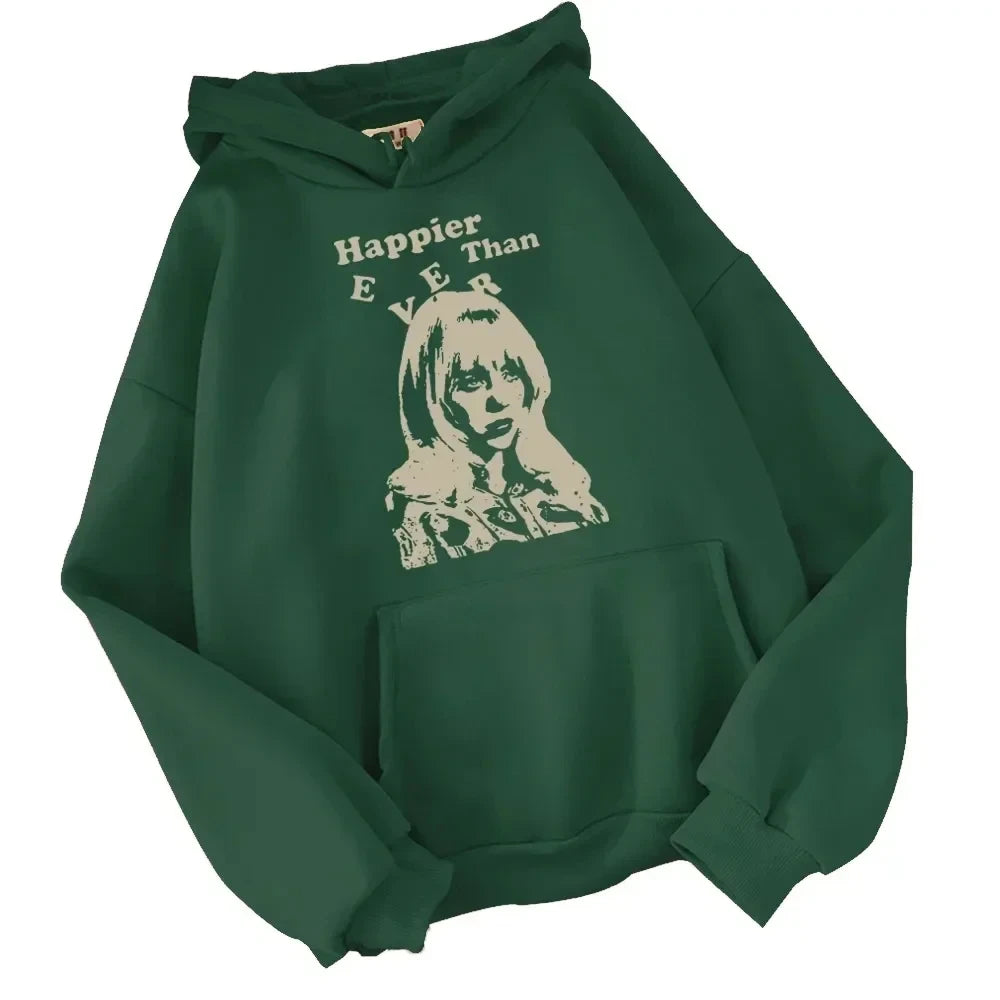 billie Casual Printed Hooded Sweatshirt