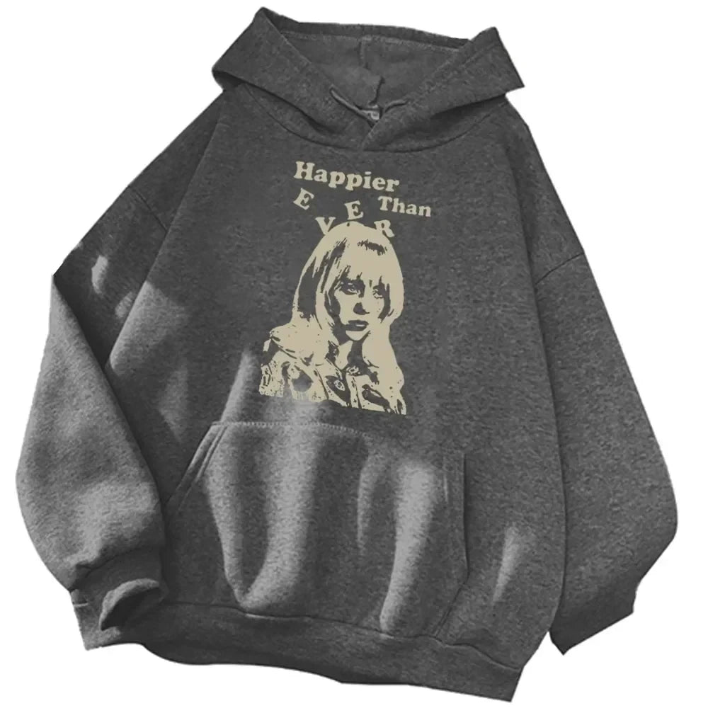 billie Casual Printed Hooded Sweatshirt