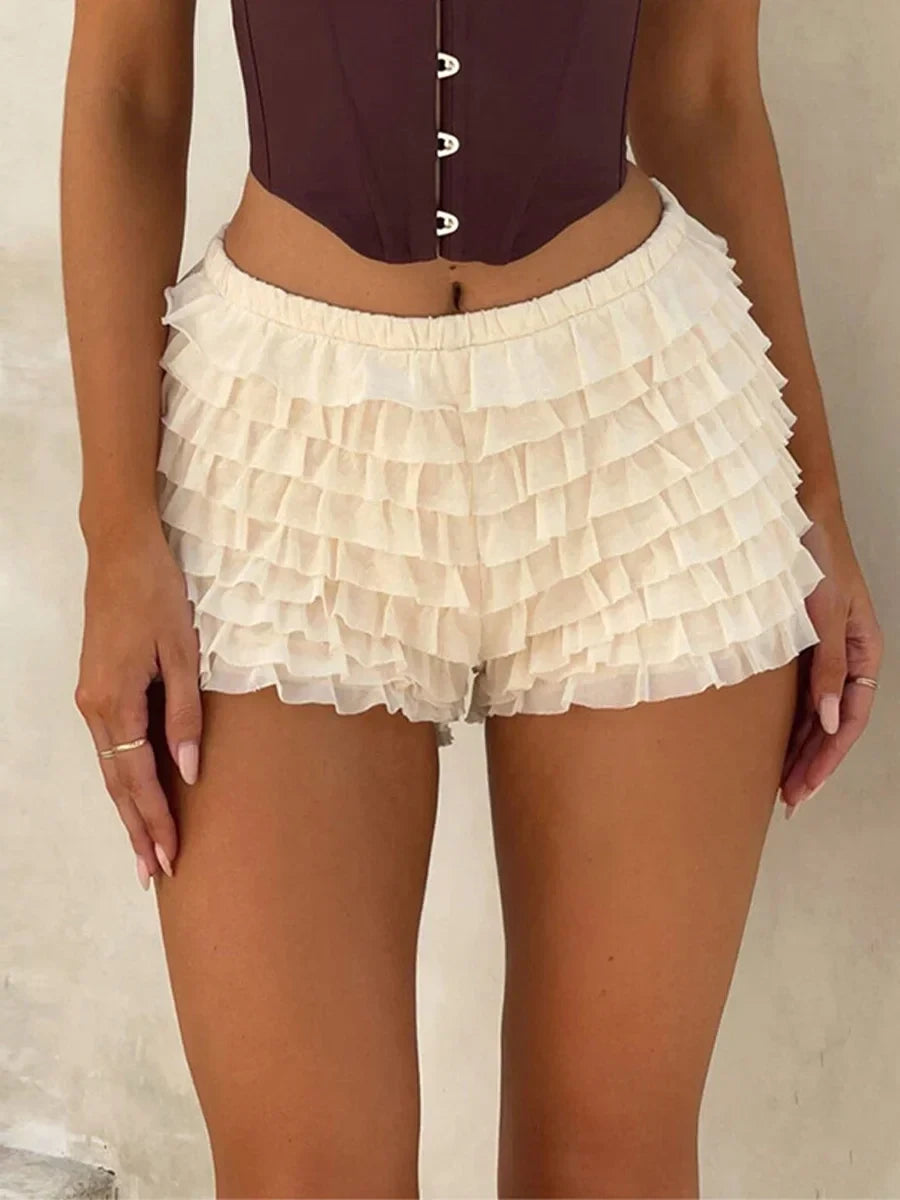 Frilly Y2K Aesthetic Shorts