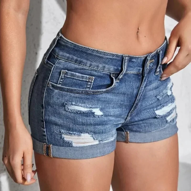 Casual Denim Beach Shorts