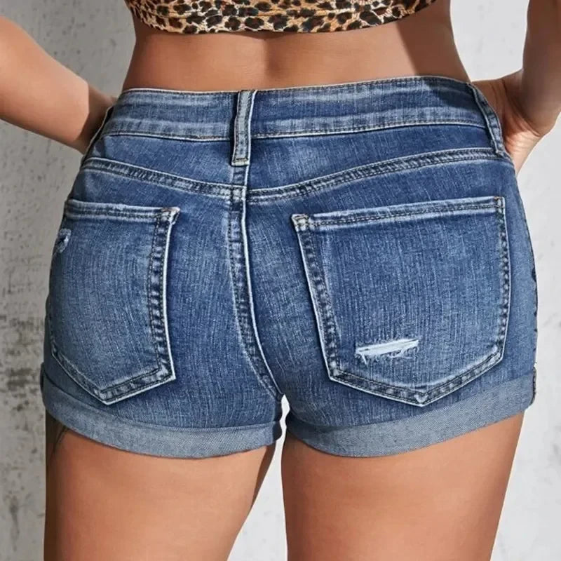 Casual Denim Beach Shorts