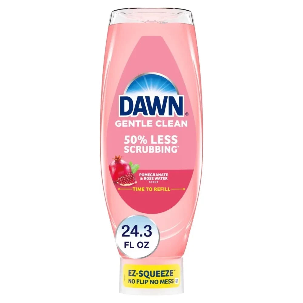 Dawn Gentle Clean EZ Squeeze Dish Soap Pomegranate and Rose Water
