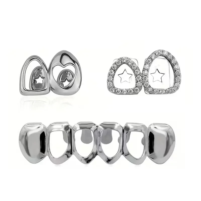 Hollow Out Shiny Tooth Grillz