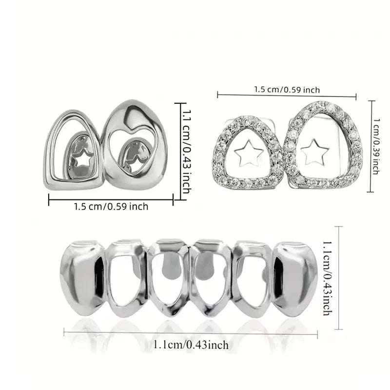 Hollow Out Shiny Tooth Grillz