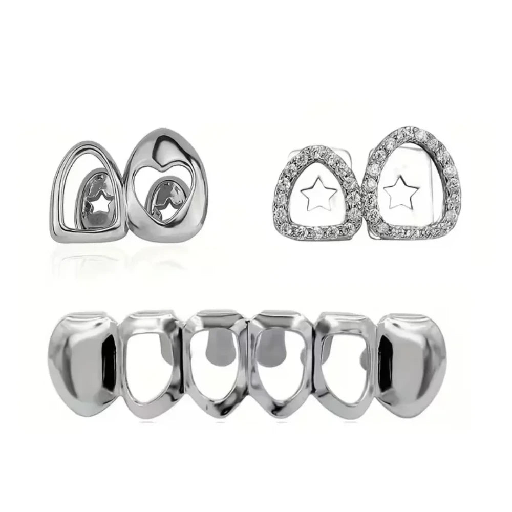 Hollow Out Shiny Tooth Grillz