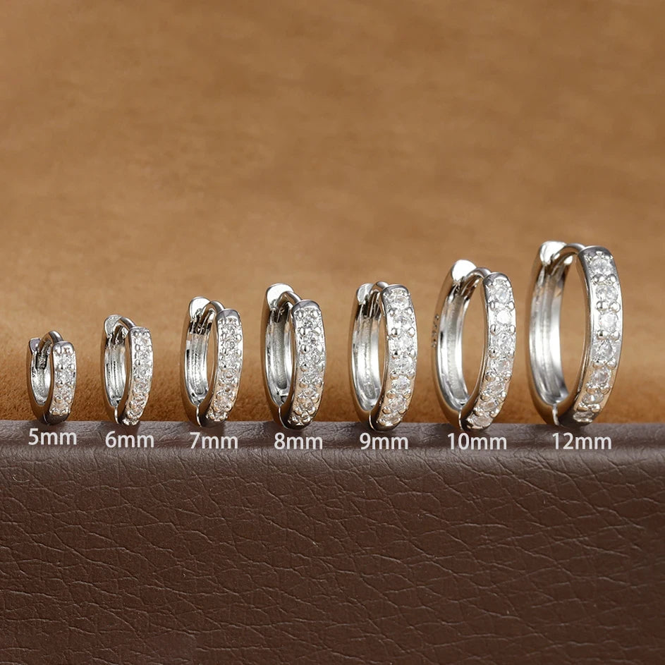 Minimal Stainless Steel Huggie Hoops