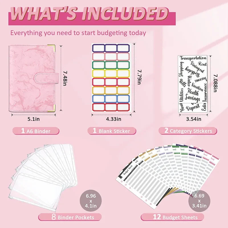 A6 Cash Envelope Budget Binder